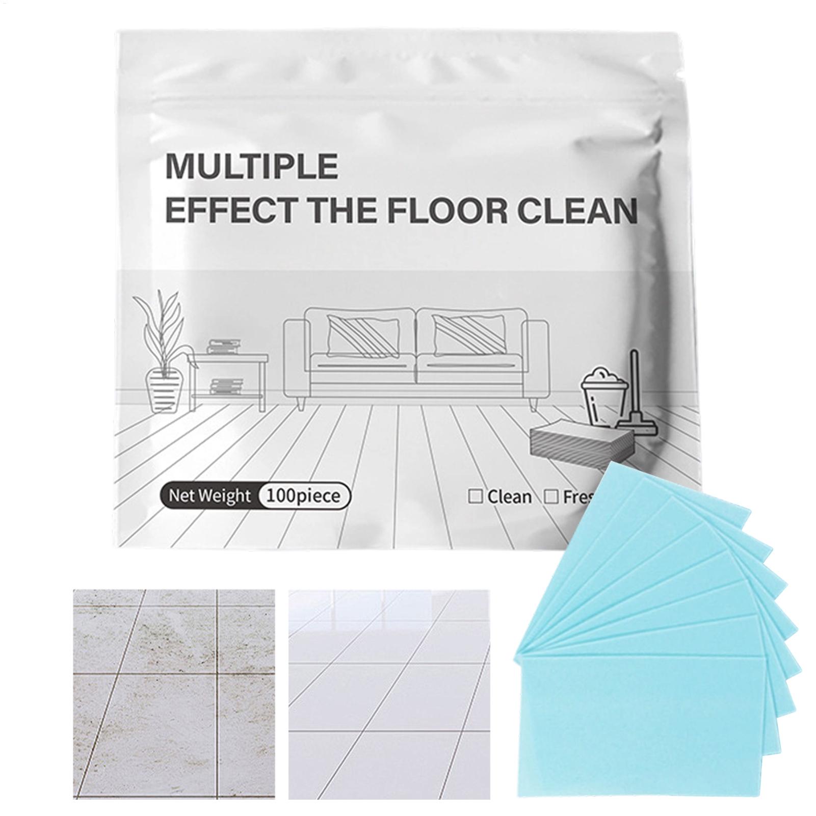 Ceramic Tile Floor - 100枚入り/箱 フロアクリーナー濃縮シート 多機能濃縮水溶性ドライクリーニングタブレット 家庭用セラミックタイル用