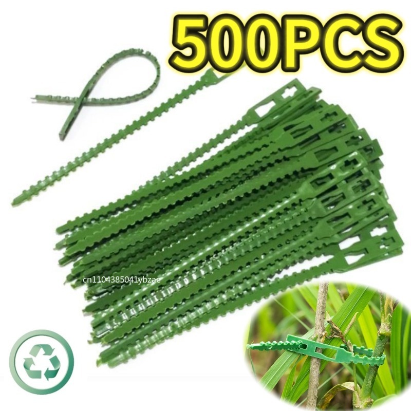 Vine Climbing Plastic - 50-1000個 調整可能なプラスチック製植物ケーブルタイ 再利用可能なケーブルタイ 庭木の支え、植物のつる、トマトの茎クリップ用