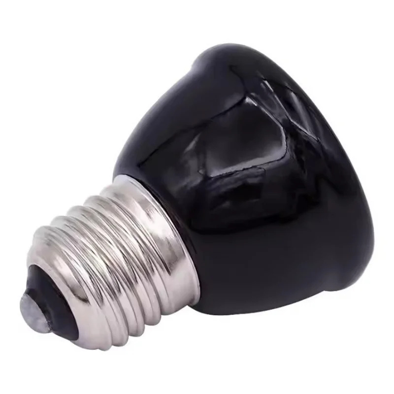 Ceramic Heat Emitter - 25/50/75/100W E27 ブラック赤外線セラミックヒートエミッター爬虫類用加熱ランプ電球 220V カメやトカゲ用