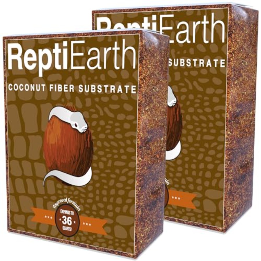 Substrate Coconut Fiber - バイオアクティブなテラリウム用床材（ヘビ、トカゲ、カエル、タランチュラ、ヤドカリ用）；ふわふわのココナッツ繊維基質；ナチュラルブラウン