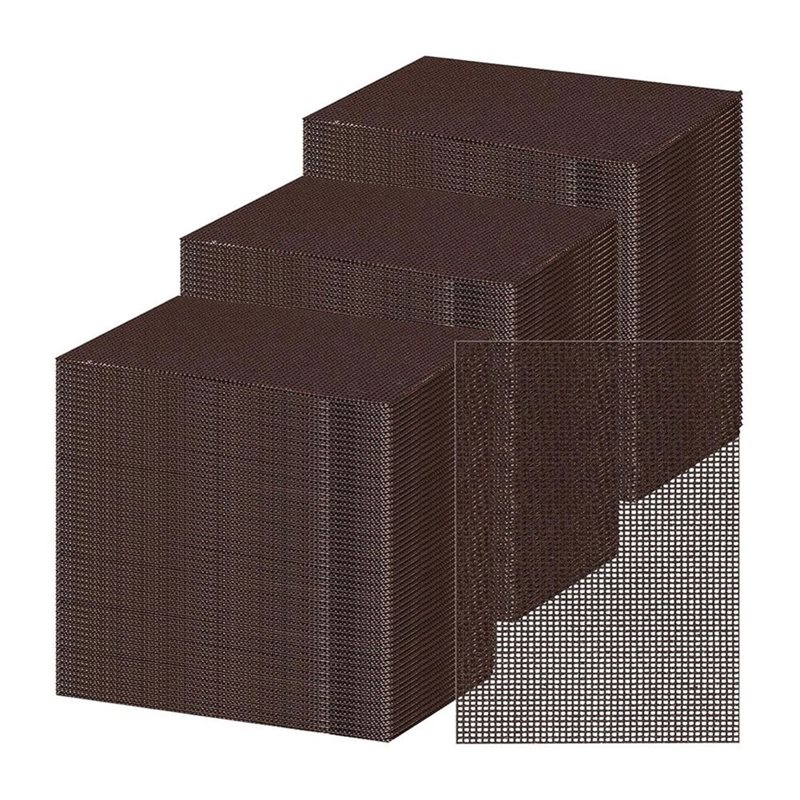 Screen Top Mesh - AB66-100パックグリドル4X5.5インチスクリーングリルクリーニングスクリーンプレトリートメント済み研磨メッシュパッド、フラットトップグリドルの清掃用