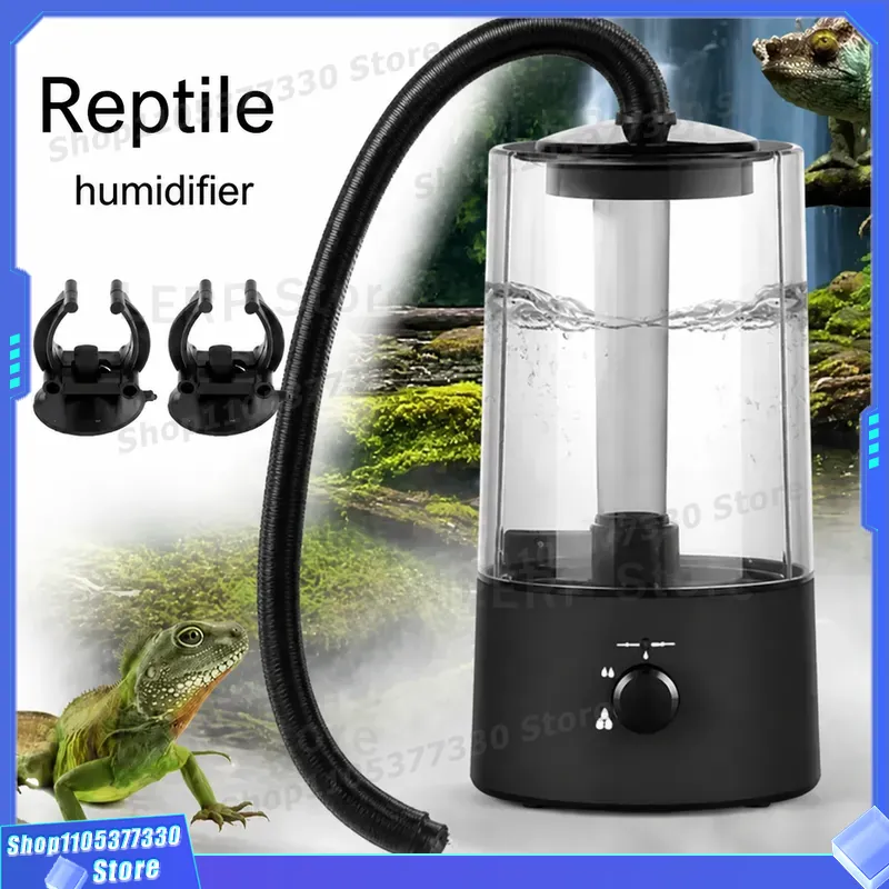 Terrarium Fogger Ultrasonic - 4L超音波加湿器 爬虫類用加湿器 テラリウム用噴霧器 自動シャットダウン機能付き 乾燥運転防止 丈夫で亀にも適しています