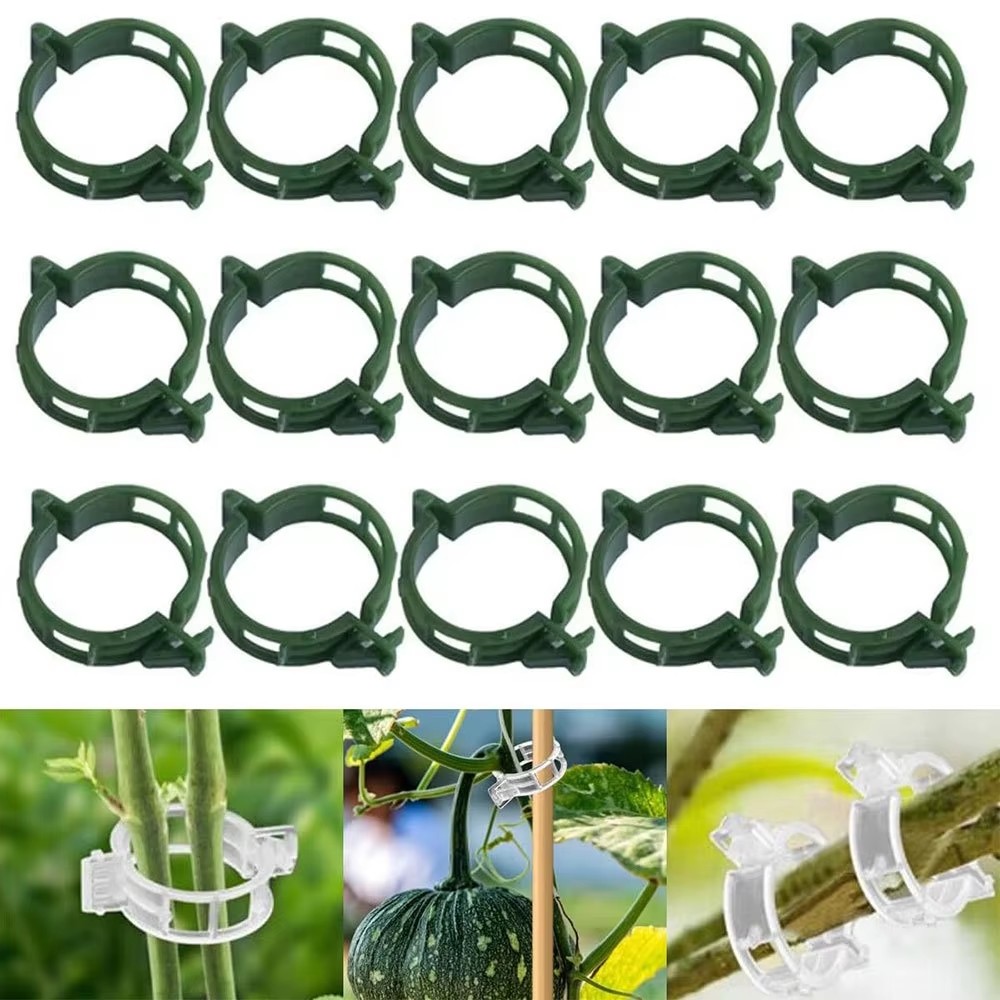 Vine Climbing Plastic - プラスチック製植物固定クリップ、植物固定用プラスチッククリップ、トマトの蔓クリップ、植物固定クリップ、植物の成長を促すための園芸用クリップ