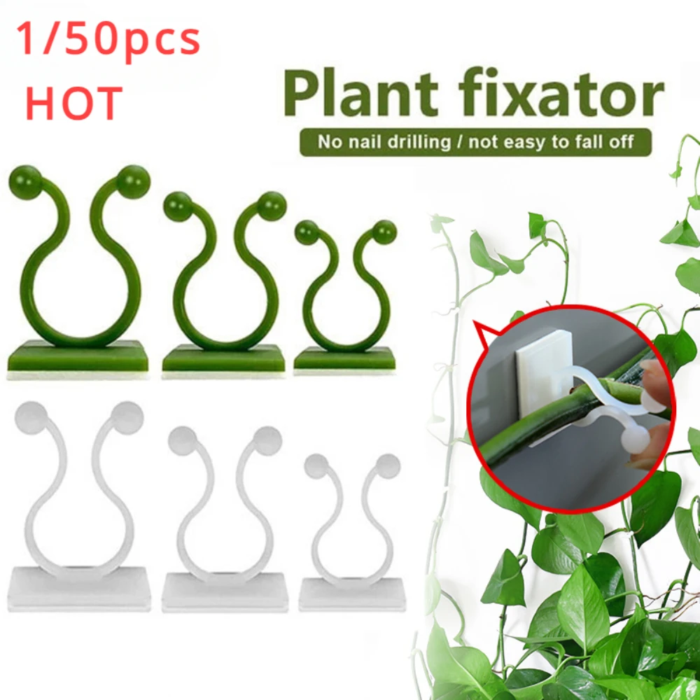 Vine Climbing Plastic - 植木鉢とプランター,クライミングウォール,屋外装飾ランプ,植物のサポート,つるクリップアクセサリー,1個,30個,50個