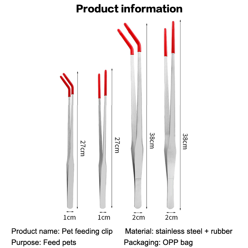 専門家向け水槽ツール：ステンレス製ピンセット、ゴムグリップ付 - Feeding Tong Stainless のレビューと価格