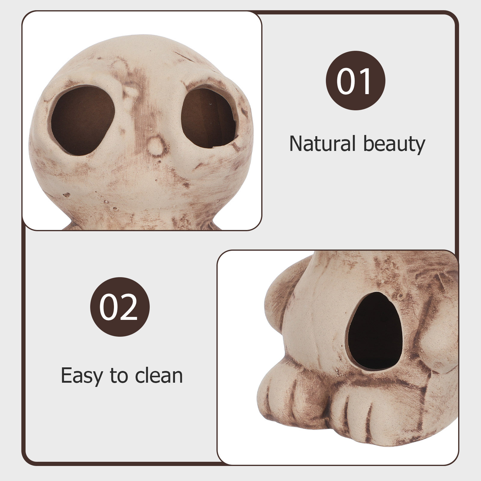 水槽エビシェルターハウス エビ繁殖洞窟 隠れ家 装飾隠れ家  - Hide Cave Ceramic のレビューと価格