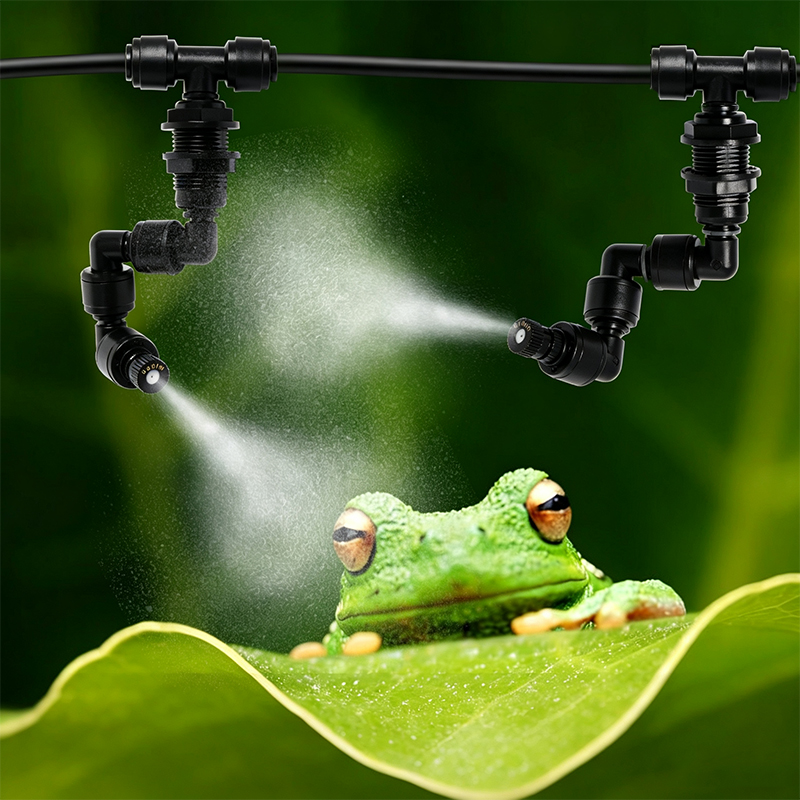 1PC 爬虫類用360度回転式フォガーミストスプリンクラー、 - Misting Nozzle Reptile のレビューと価格