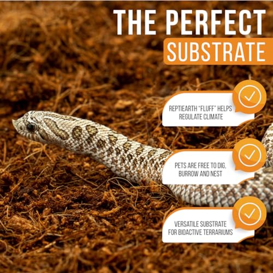 バイオアクティブなテラリウム用床材（ヘビ、トカゲ、カエル、タ - Substrate Coconut Fiber のレビューと価格