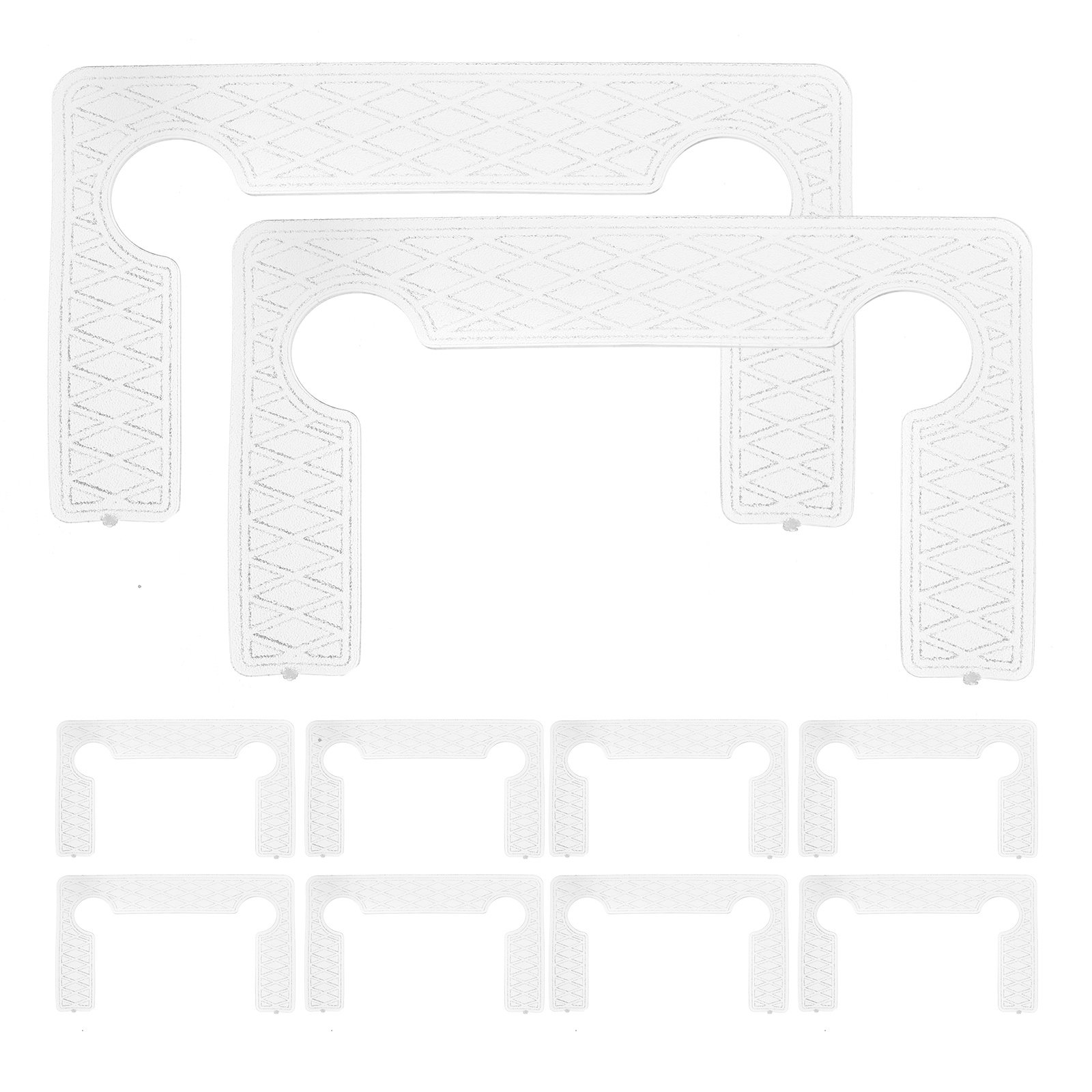40 個のガラスドアシャワーヒンジパッド透明グリッドデザイン - Glass Door Hinge のレビューと価格
