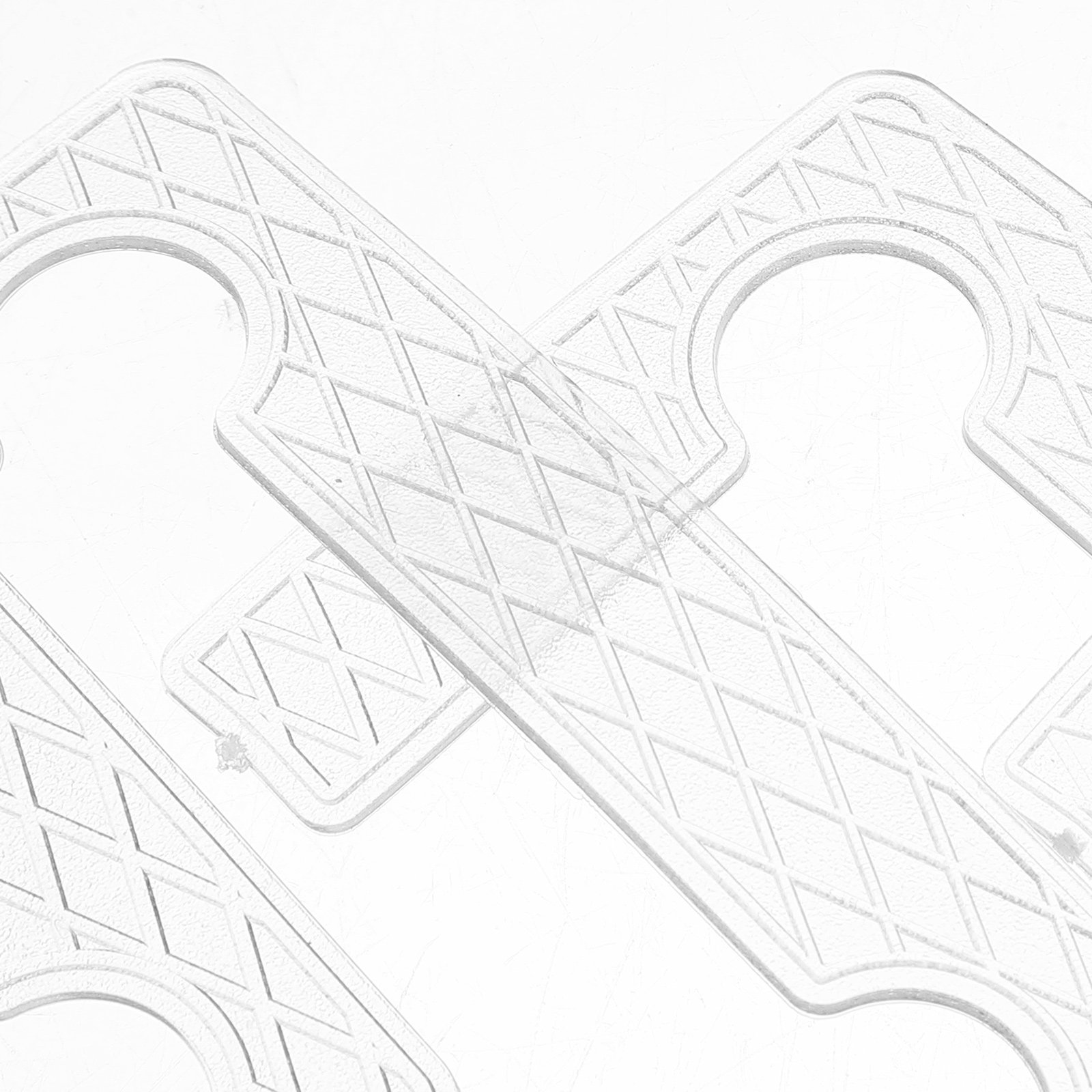 40 個のガラスドアシャワーヒンジパッド透明グリッドデザイン - Glass Door Hinge のレビューと価格