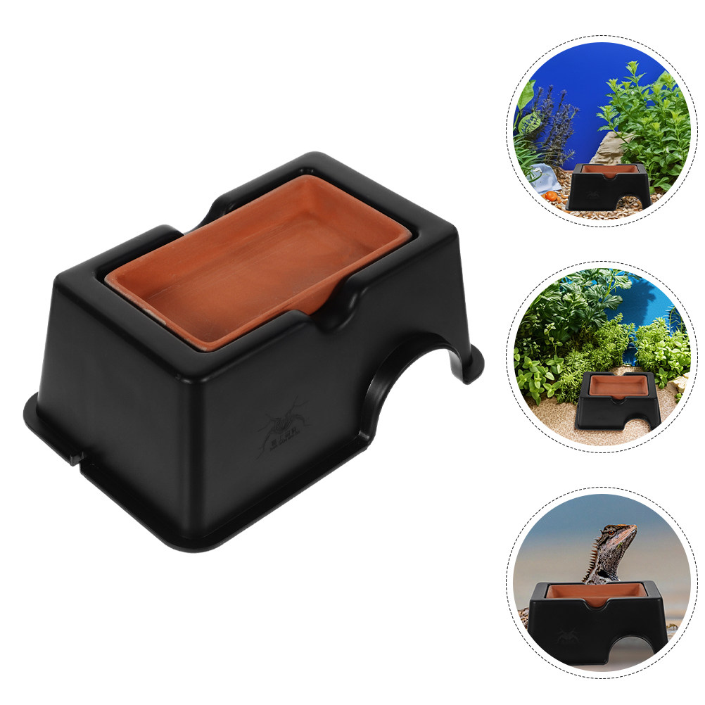 2個入り 湿気のあるヒョウモントカゲロウ用シェルター 小型爬 - Hide Cave Ceramic のレビューと価格