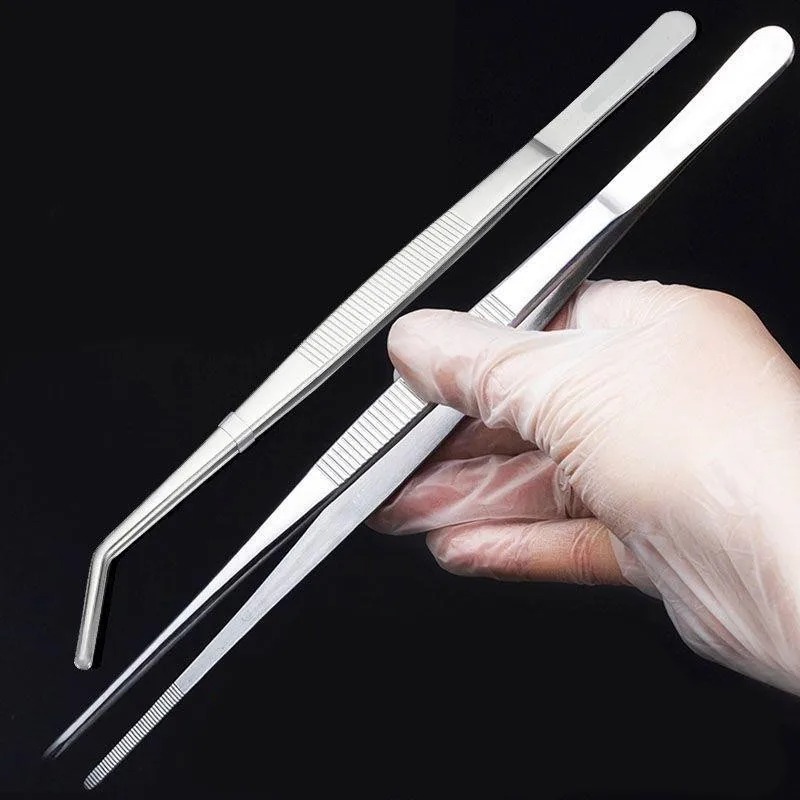 ステンレス多機能スチールエルボピンセット水族館クリップロング - Feeding Tong Stainless のレビューと価格