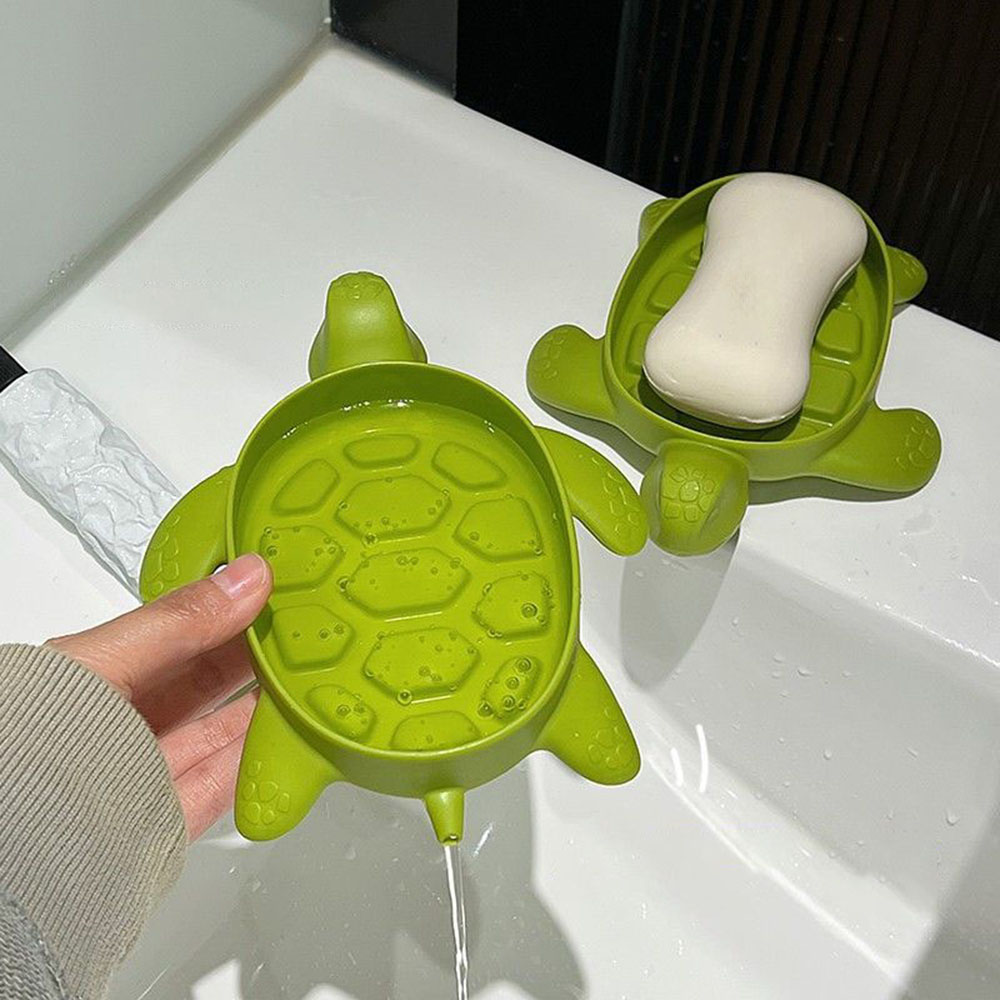 タートル排水ソープボックス漫画タートルソープホルダー、クリエ - Water Dish Reptile のレビューと価格