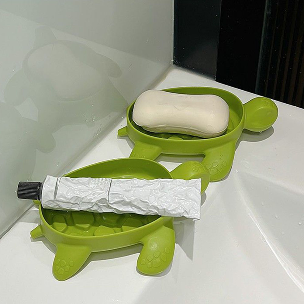 タートル排水ソープボックス漫画タートルソープホルダー、クリエ - Water Dish Reptile のレビューと価格