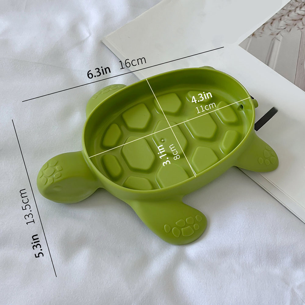 タートル排水ソープボックス漫画タートルソープホルダー、クリエ - Water Dish Reptile のレビューと価格
