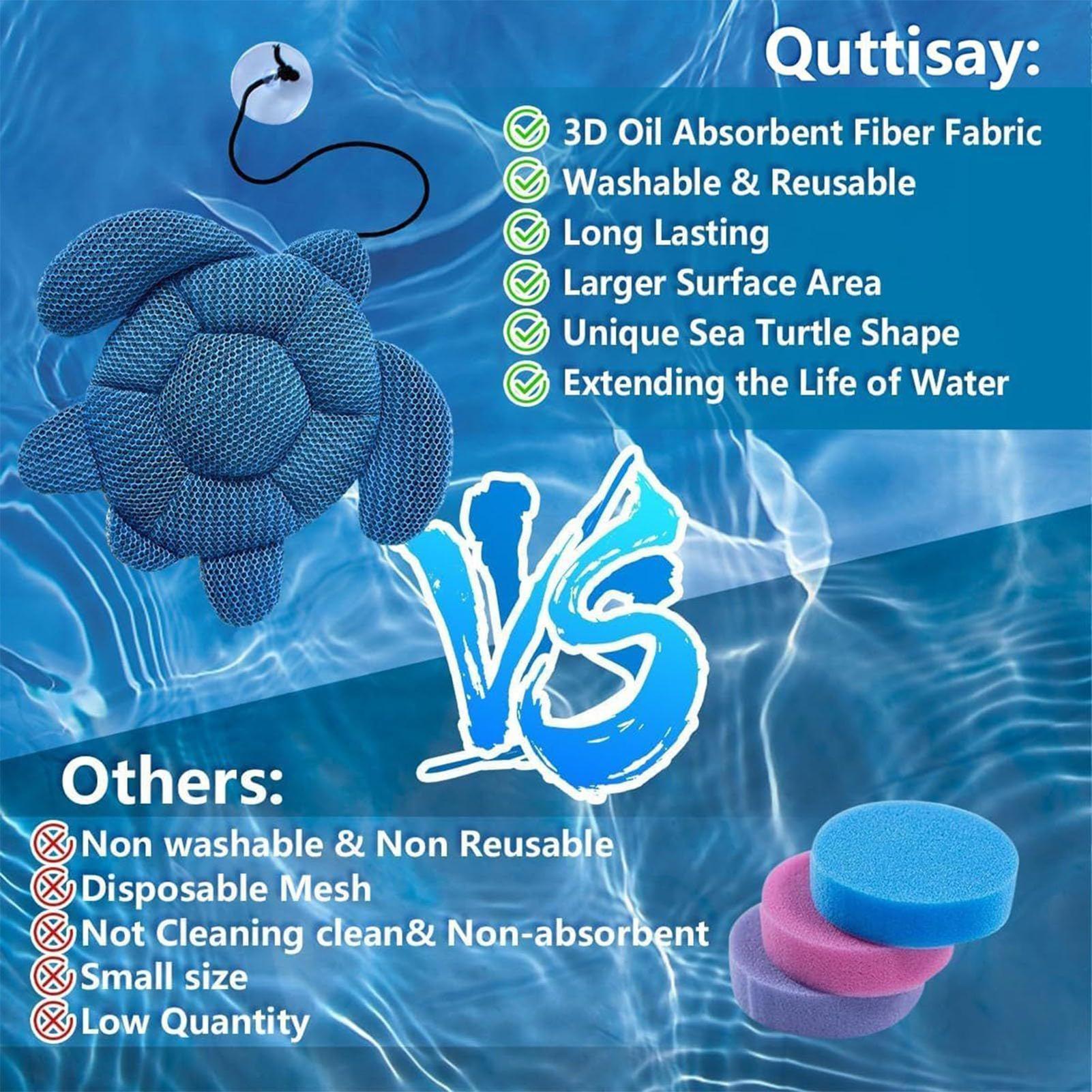 ホットタブスカム吸収剤再利用可能なスパ油吸収スポンジフローテ - Water Dish Reptile のレビューと価格