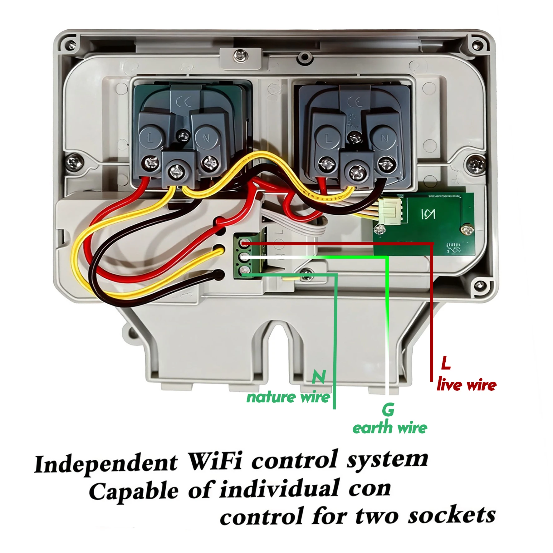 Tuya防水電気壁コンセントEU FR KR IL IP66 - Timer Dual Outlet のレビューと価格