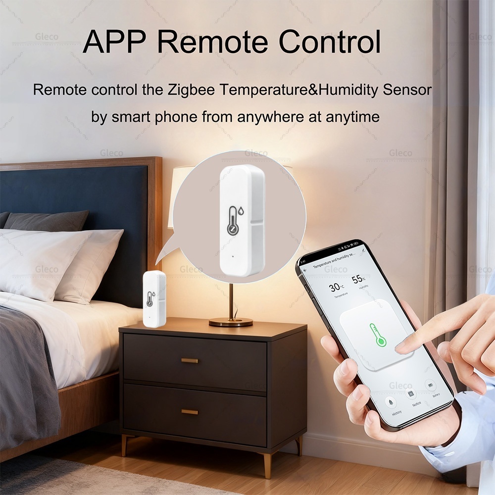 Tuya Zigbee 3.0 温度と湿度センサー屋内スマー - Digital Hygrometer Probe のレビューと価格