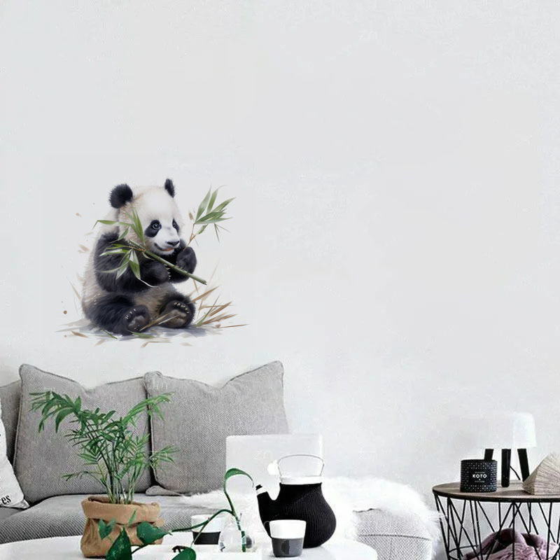 C76 #   水彩パンダウォールステッカー子供部屋の背景家 - Pvc Panel Background のレビューと価格