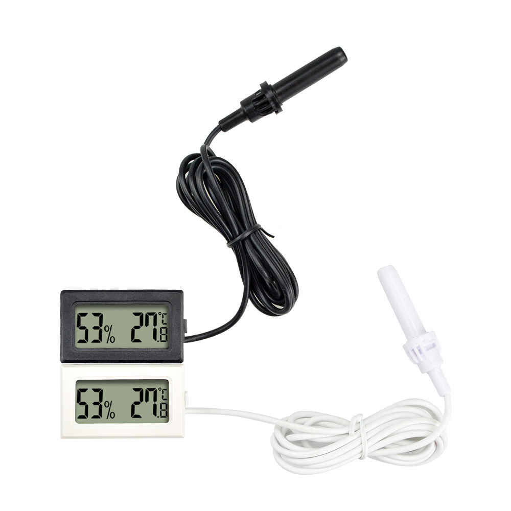 2 個ミニデジタル湿度計温度計ゲージプローブ Lcd ディス - Digital Hygrometer Probe のレビューと価格