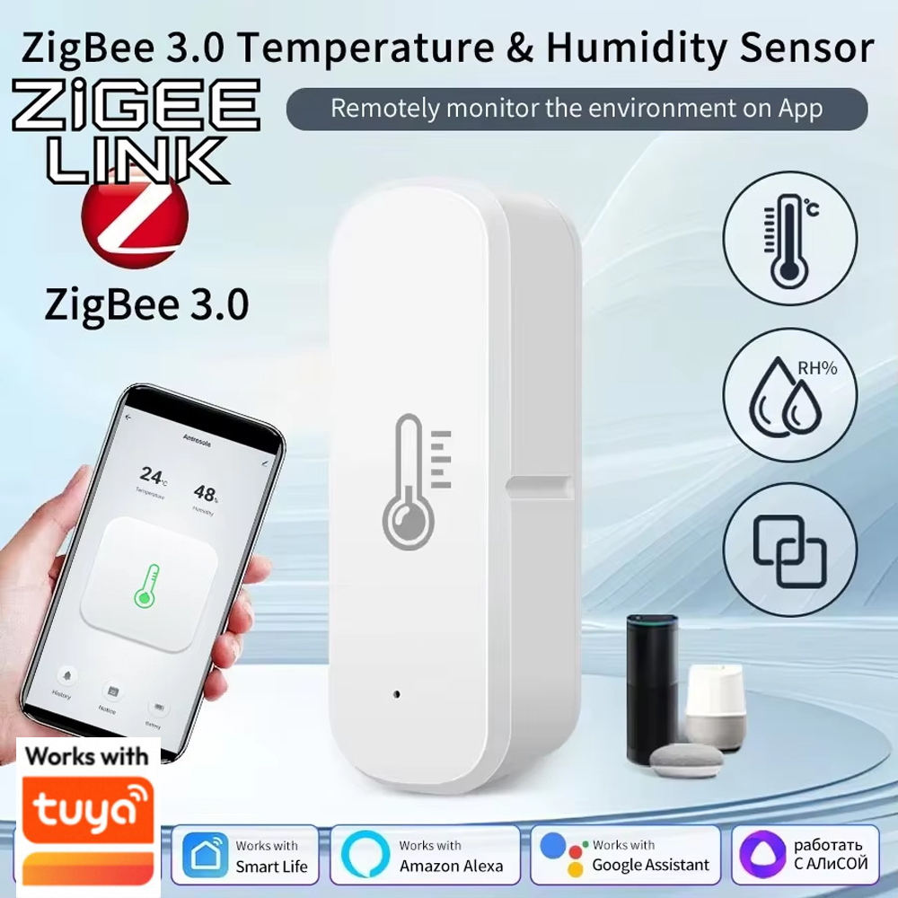 スマート Zigbee 3.0 温度湿度センサー スマート温 - Digital Hygrometer Probe のレビューと価格
