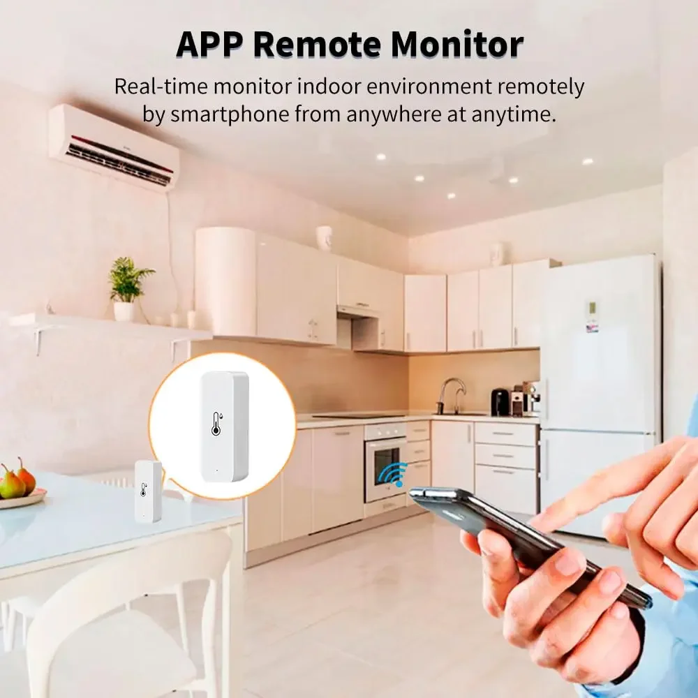 スマート Zigbee 3.0 温度湿度センサー スマート温 - Digital Hygrometer Probe のレビューと価格