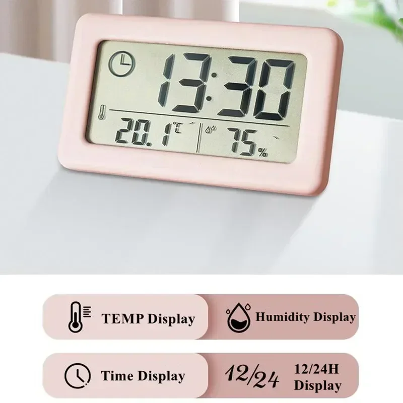 寝室の装飾用のデジタル目覚まし時計、寝室用の卓上時計LEDテ - Digital Hygrometer Probe のレビューと価格
