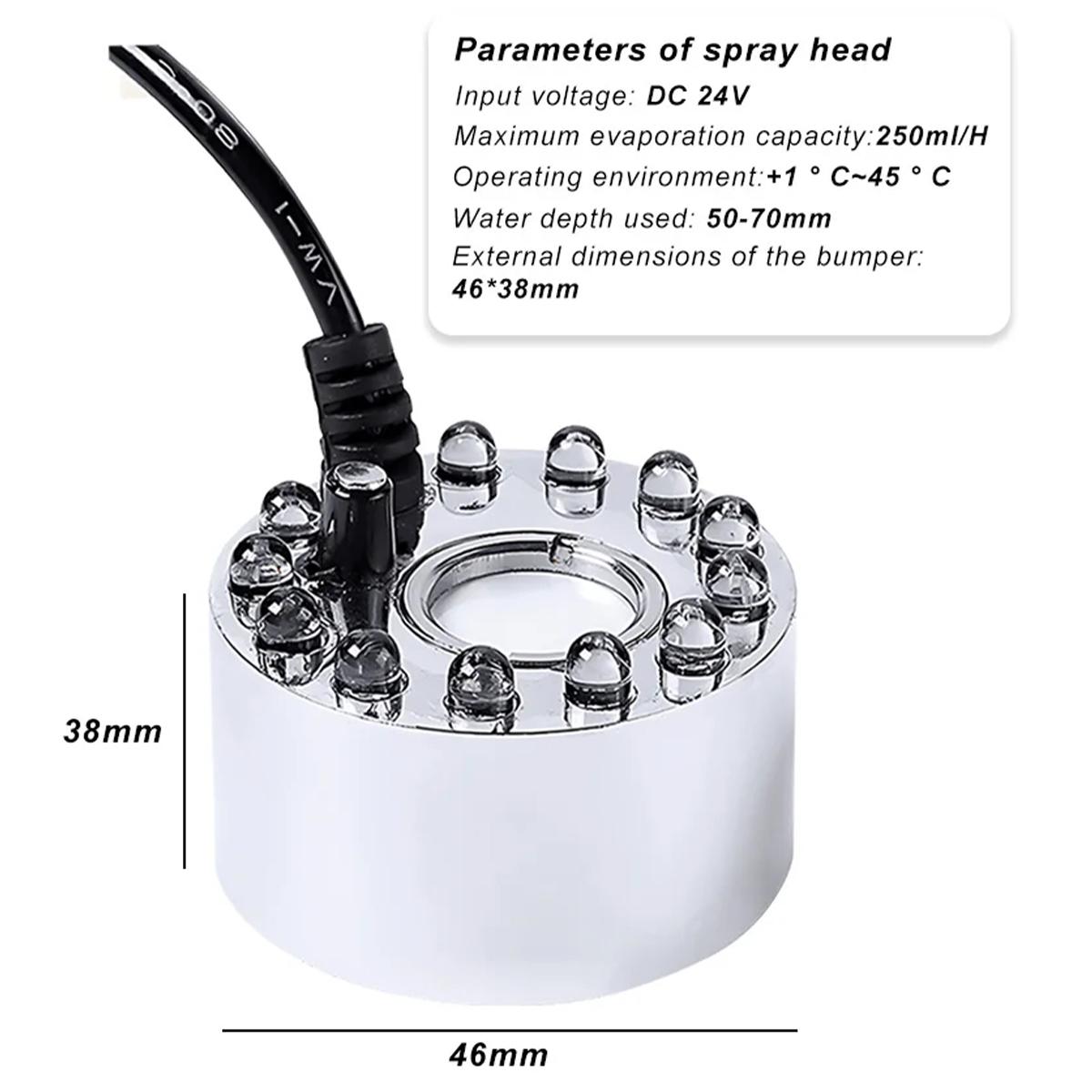 ミニLEDミストメーカー噴霧器池ミスター屋内水族館ハロウィー - Terrarium Fogger Ultrasonic のレビューと価格
