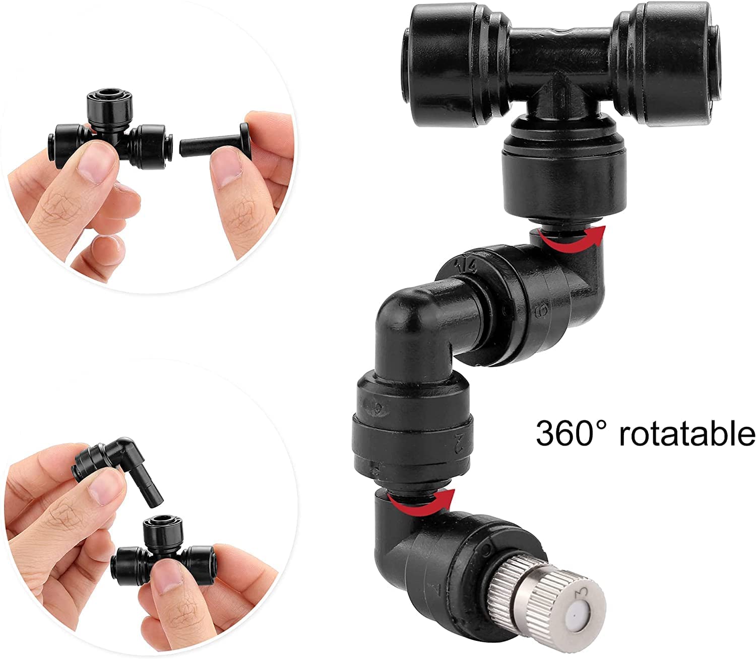 爬虫類ミスタースプレーシステムポンプ調整可能360 ° ミス - Misting Nozzle Reptile のレビューと価格