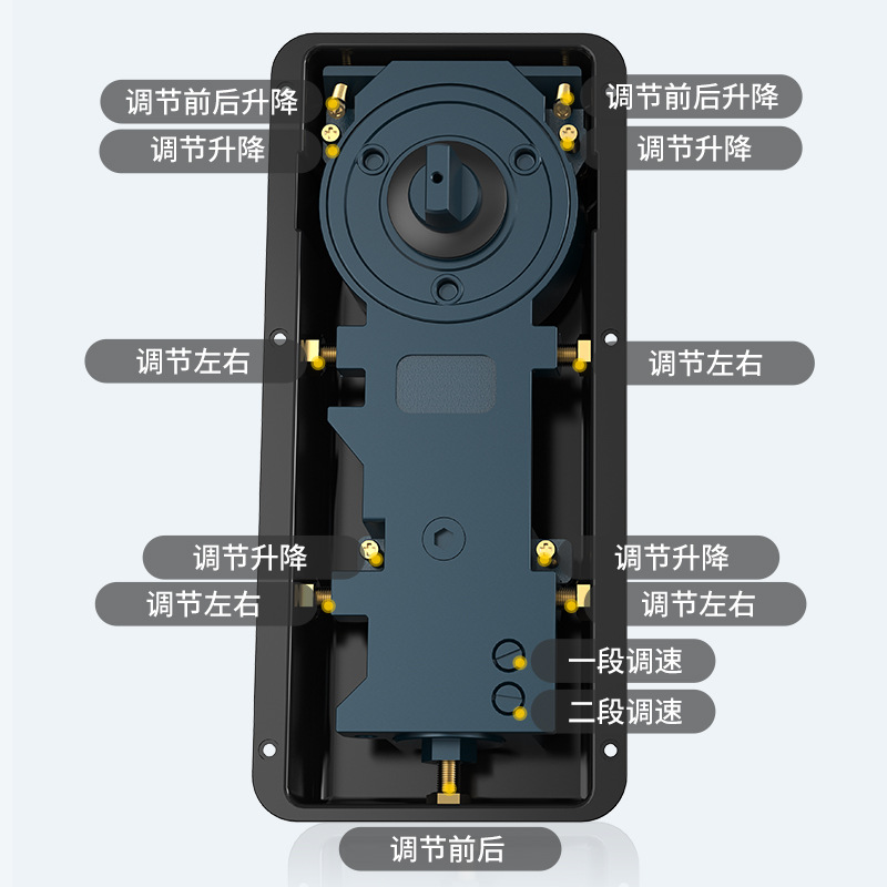 ガラスドアフロアスプリング220B 120KG油圧ヒンジ（フ - Glass Door Hinge のレビューと価格