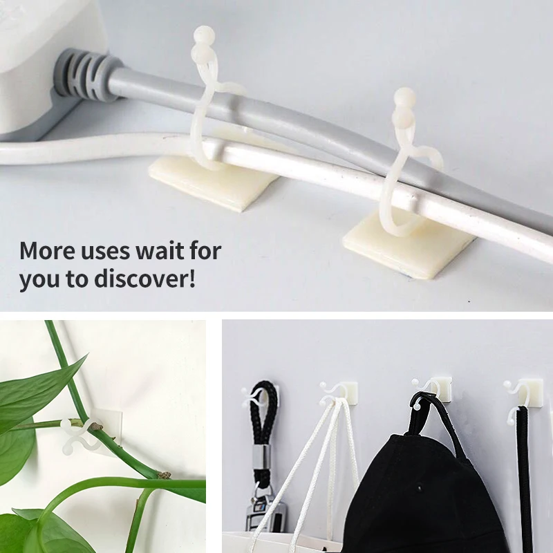 植物の壁登り用自己粘着式固定バックルフック、締め付け式固定具 - Vine Climbing Plastic のレビューと価格